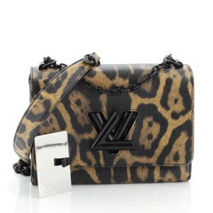 Louis Vuitton Twist Handbag Limited Edition Printed Leather MM