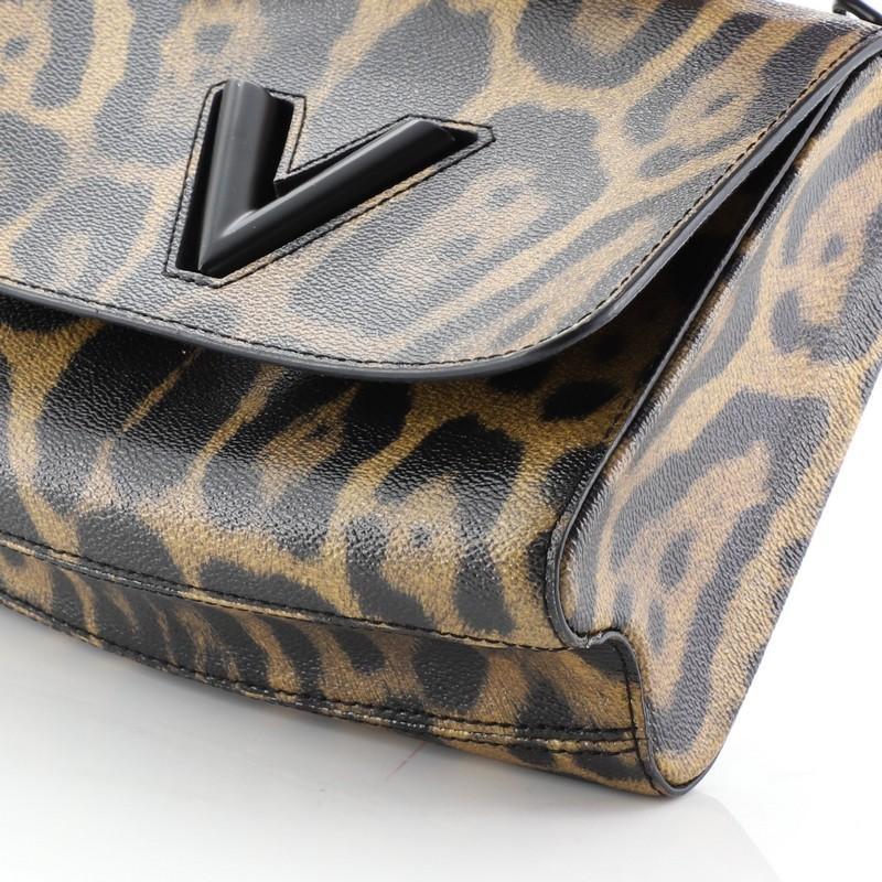 Louis Vuitton Twist Handbag Limited Edition Printed Leather MM  3
