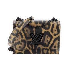 Louis Vuitton Twist Handbag Limited Edition Printed Leather MM 