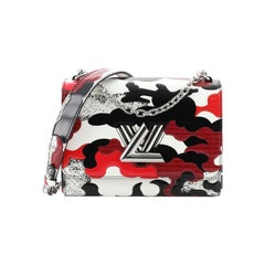 Louis Vuitton Twist Handbag Limited Edition Printed Leather MM