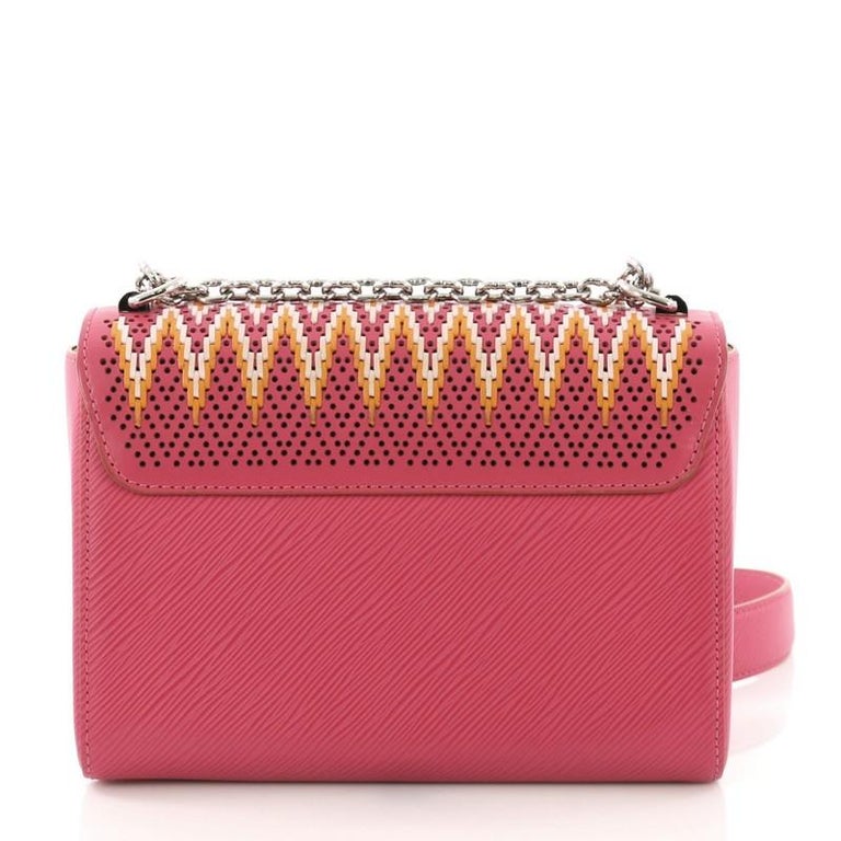 Louis Vuitton Twist Handbag Limited Edition Stitched Epi Leather MM at