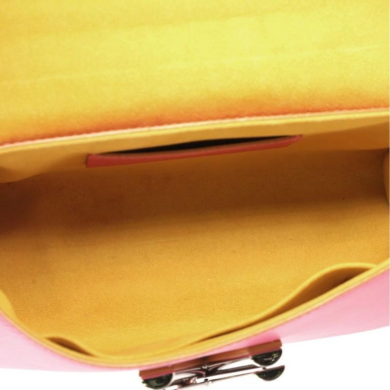 Louis Vuitton Twist Handbag Limited Edition Stitched Epi Leather MM at