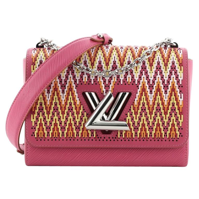 Louis Vuitton Twist Handbag Limited Edition Stitched Epi Leather MM