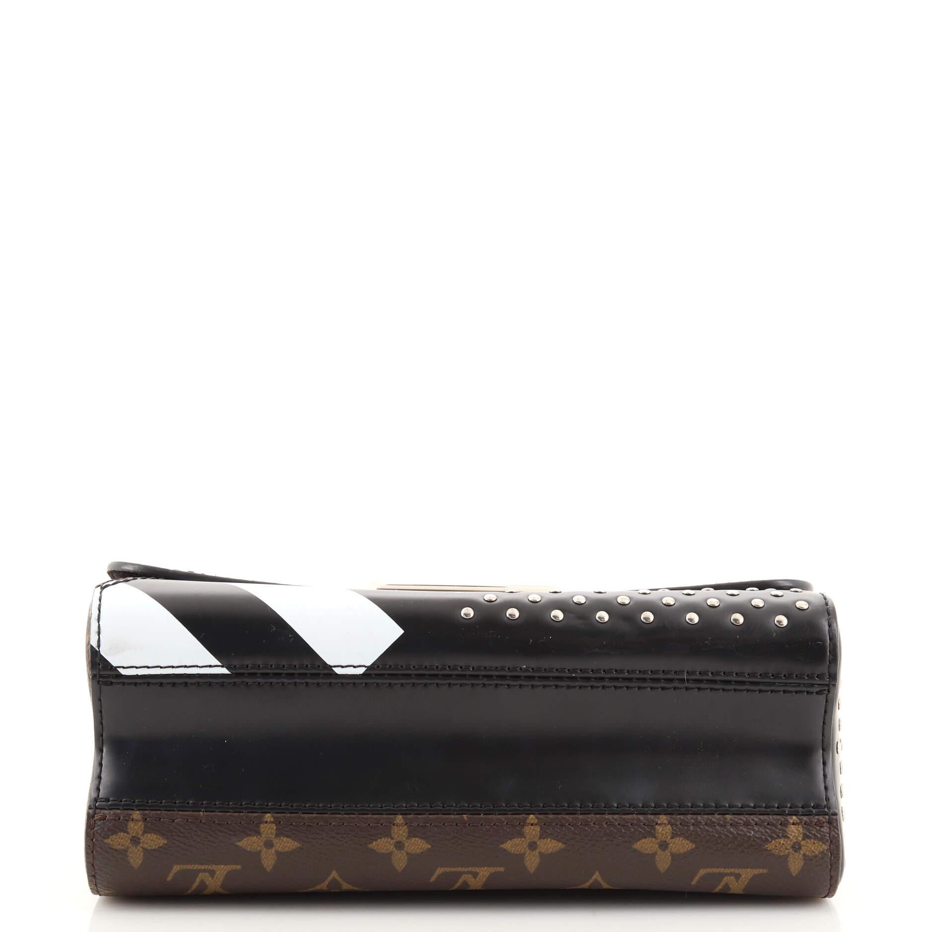 Women's or Men's Louis Vuitton Twist Handbag Limited Edition Studded Monogram Canvas MM
