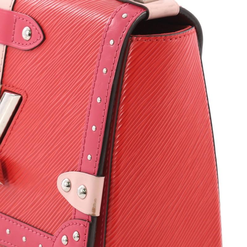 Louis Vuitton Twist Handbag Limited Edition Trunks Epi Leather MM 2