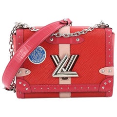 Louis Vuitton Twist Handbag Limited Edition Trunks Epi Leather MM