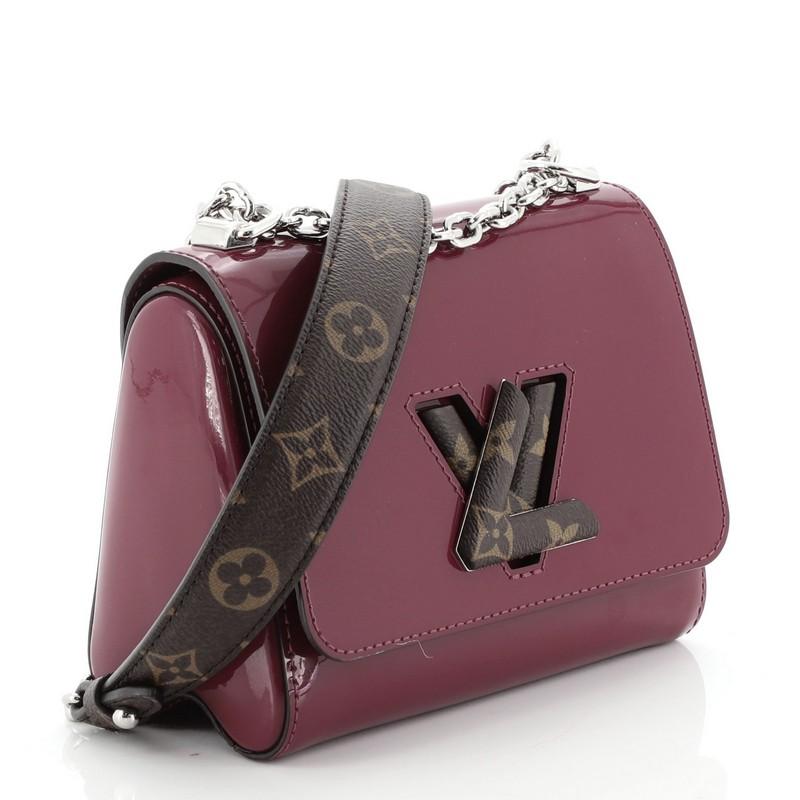 Black Louis Vuitton Twist Handbag Limited Edition Vernis With Monogram Canvas PM