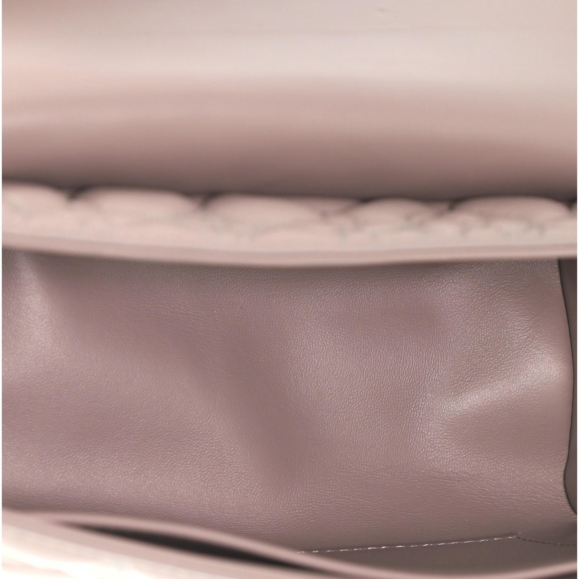 Louis Vuitton Twist Handbag Malletage Flower Lambskin MM 2