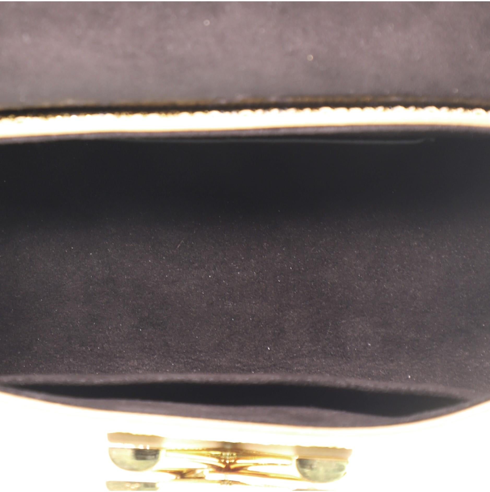 Brown Louis Vuitton Twist Handbag Monogram Sequins PM