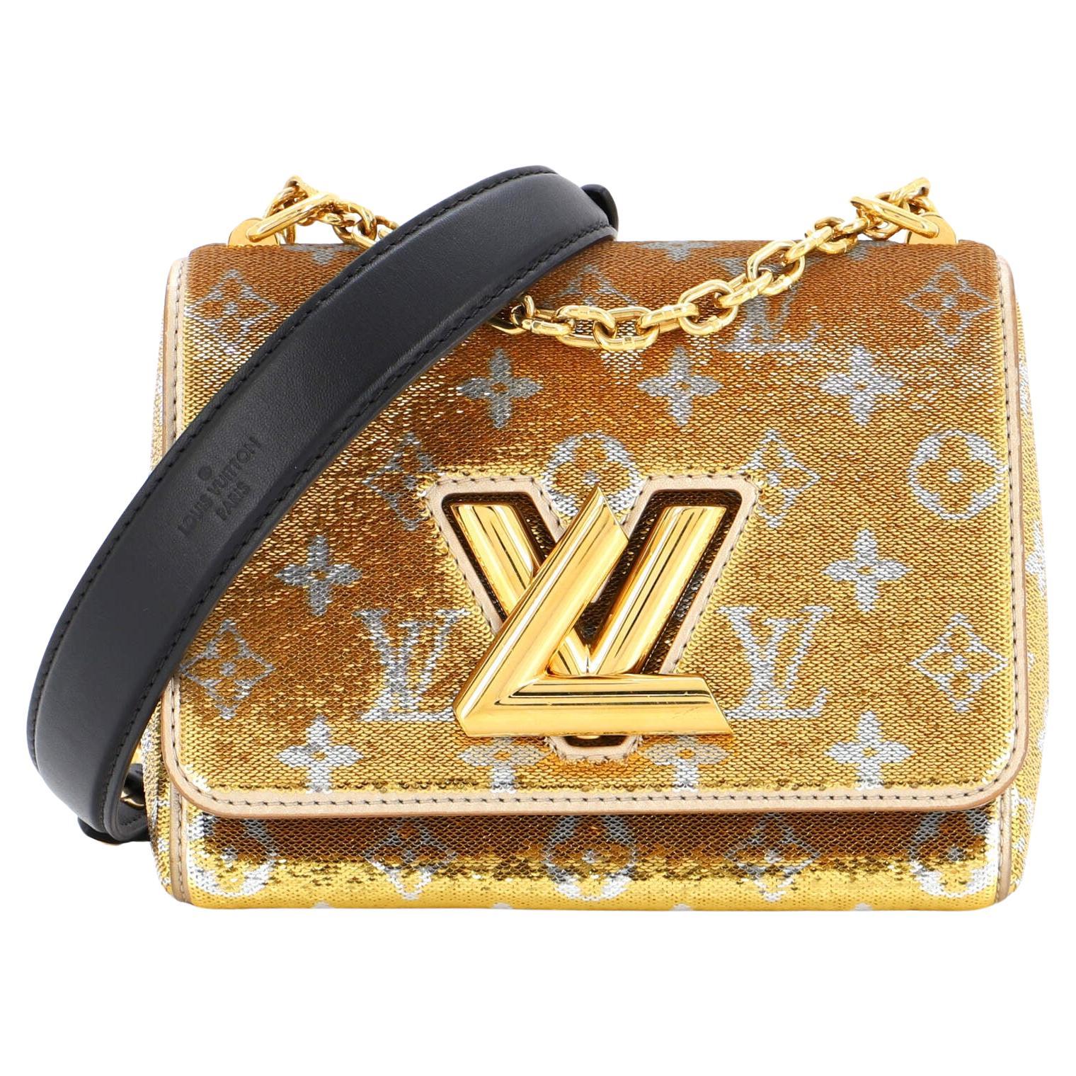 Louis Vuitton Twist Handbag Monogram Sequins PM For Sale at 1stDibs