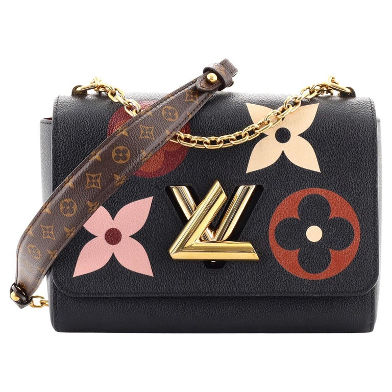 Louis Vuitton Twist Handbag Damier Monogram LV Pop Leather MM Multicolor  2166411