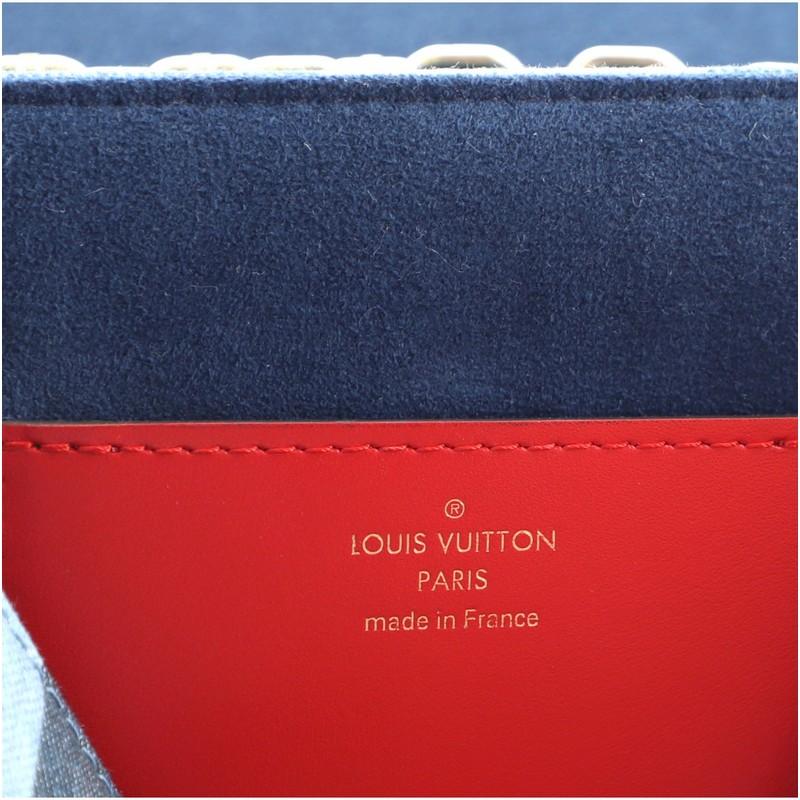 Louis Vuitton Twist Handbag Patchwork Denim MM In Good Condition In NY, NY