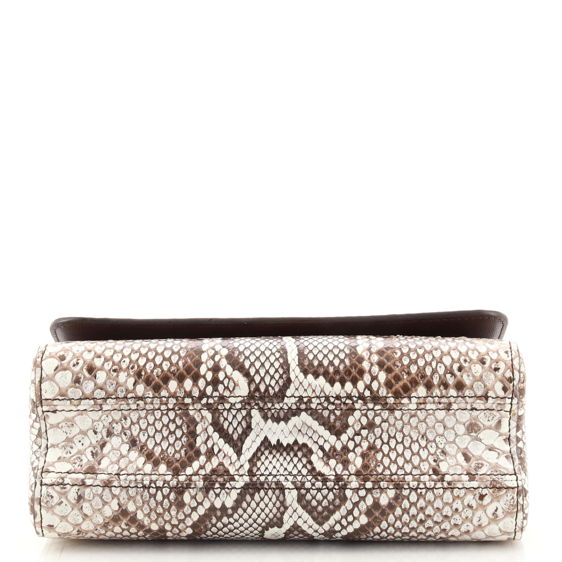 Louis Vuitton Twist Handbag Python MM In Good Condition In NY, NY