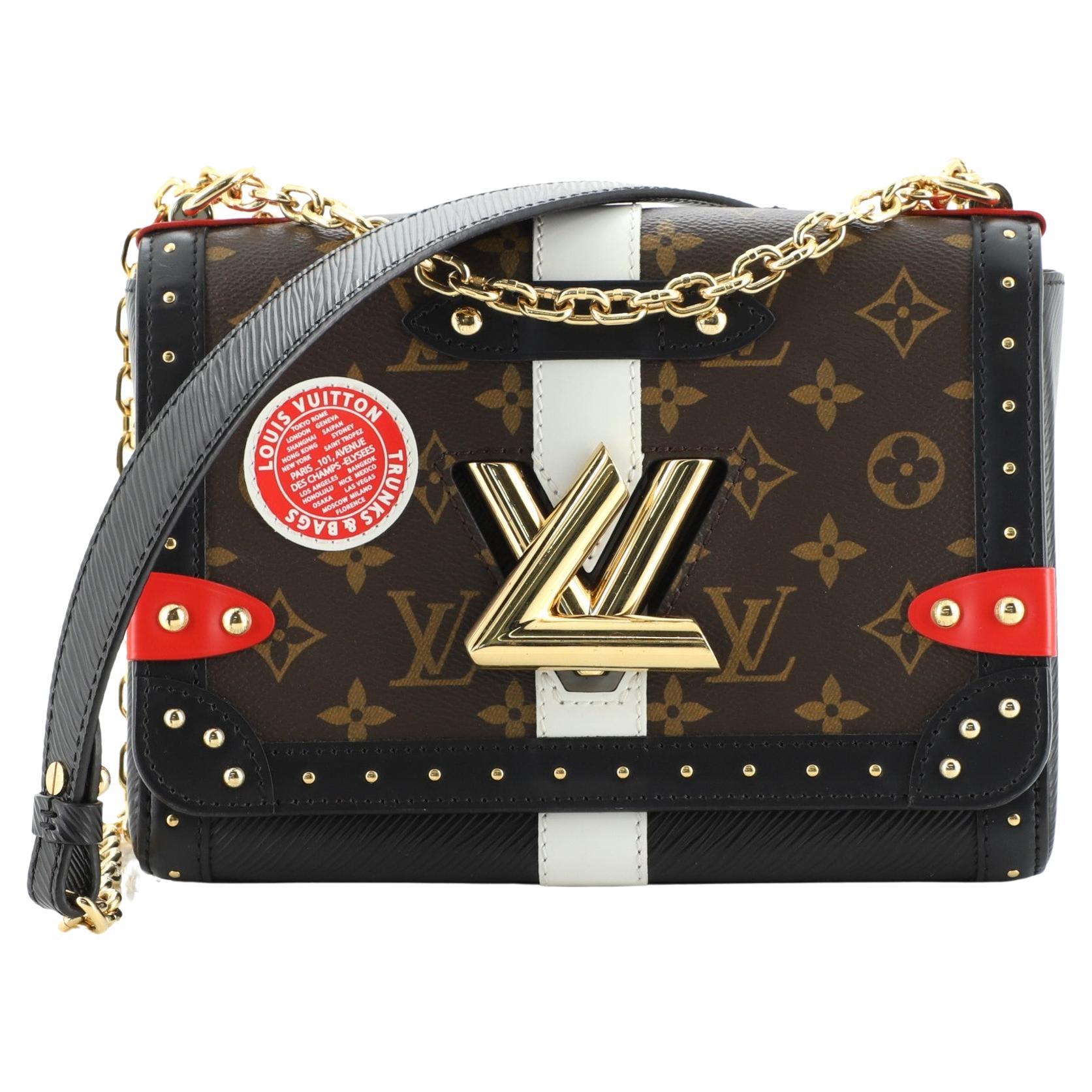 Louis Vuitton Twist Handbag Studded Epi Leather and Monogram Canvas MM at  1stDibs