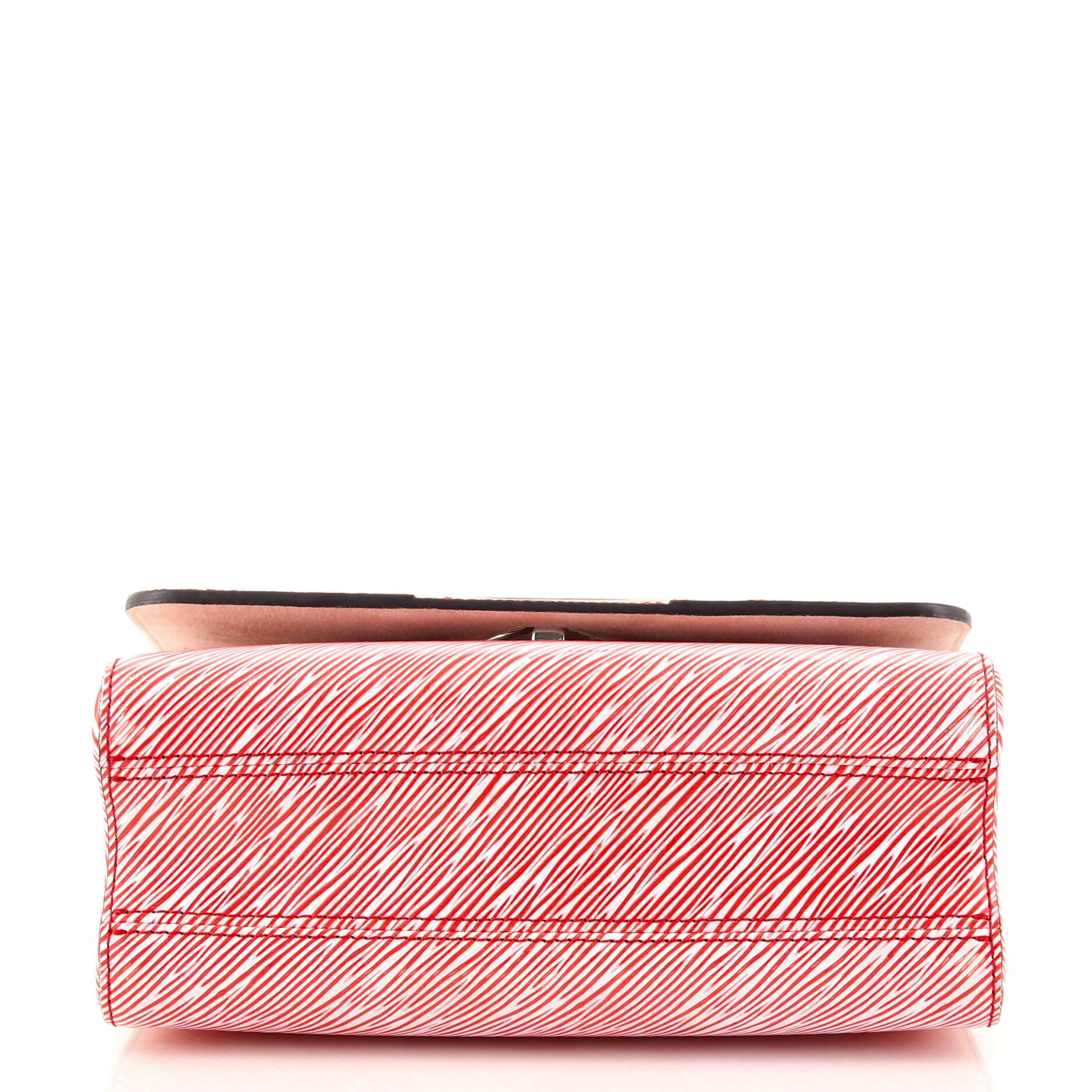  Sac à main Louis Vuitton Twist en cuir épi clouté MM Unisexe 