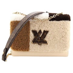 Louis Vuitton Twist Handtasche Teddy Fleece mit Epi Leder MM