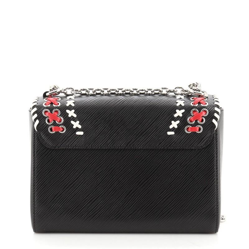 Die Handtasche von Louis Vuitton Twist Handtasche Peitschenstich Epi Leder MM im Zustand „Gut“ in NY, NY