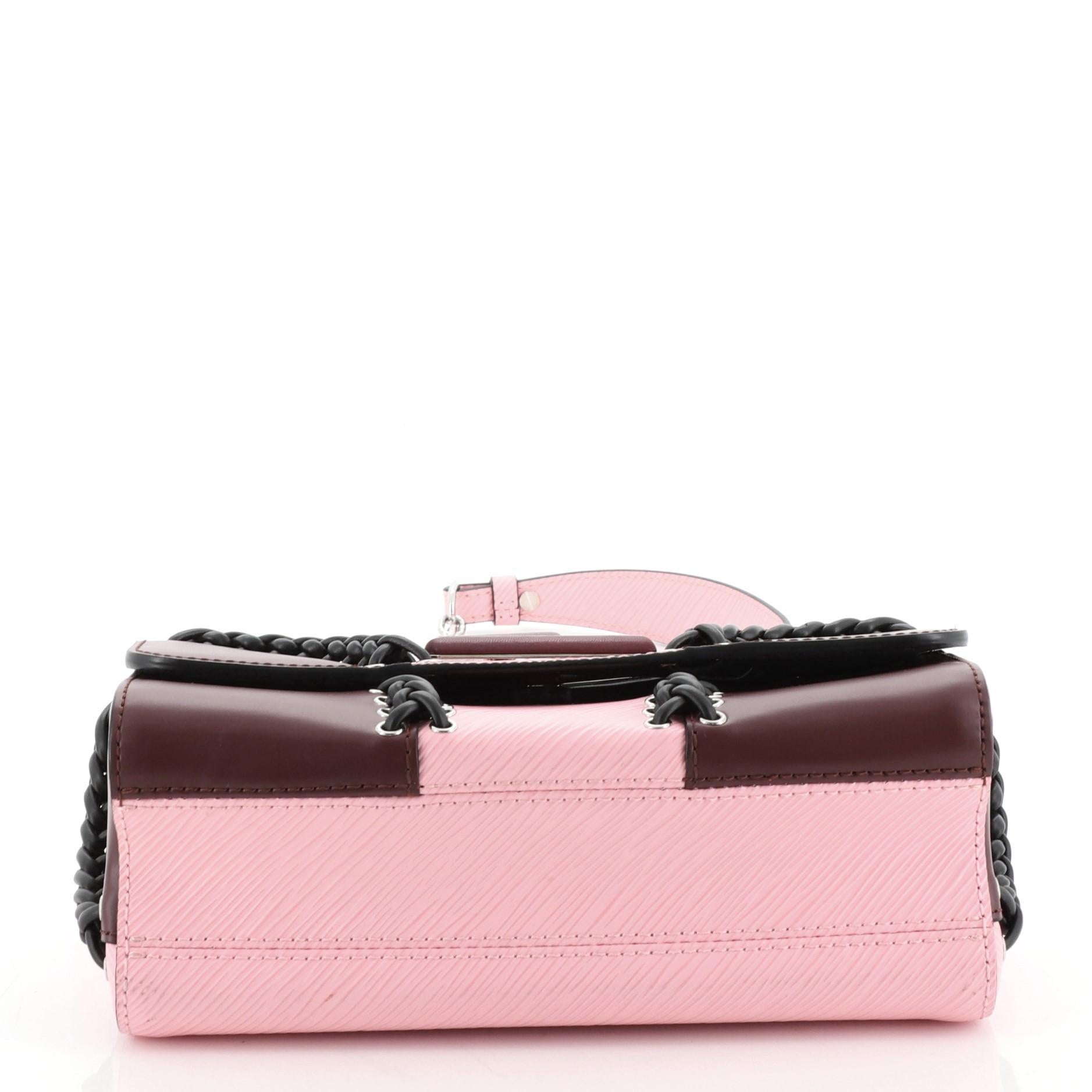Women's or Men's Louis Vuitton Twist Handbag Whipstitch Epi Leather MM 