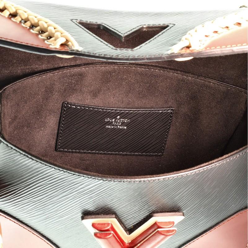 Louis Vuitton Twist Handbag Whipstitch Epi Leather MM 1