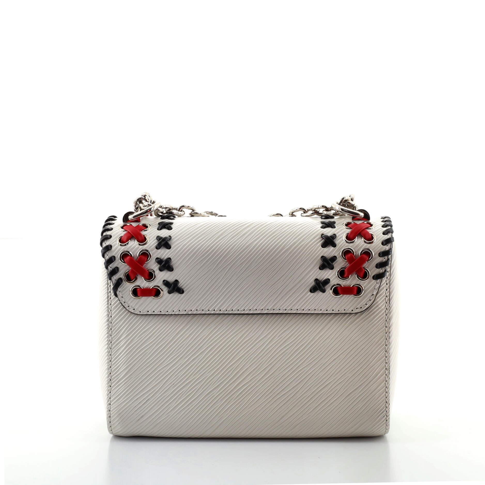 Louis Vuitton Twist Handtasche Peitschenstich Epi Leder PM im Zustand „Gut“ in NY, NY