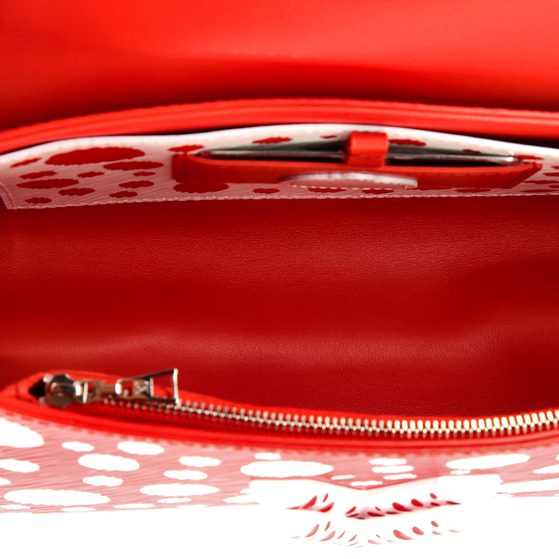 Louis Vuitton Twist Handbag Yayoi Kusama Infinity Dots Epi Leather MM In Good Condition In NY, NY