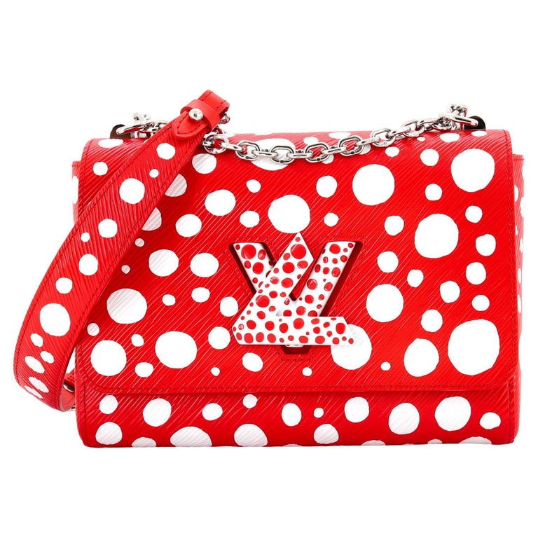 Louis Vuitton Twist Handbag Yayoi Kusama Infinity Dots Epi Leather MM For  Sale at 1stDibs