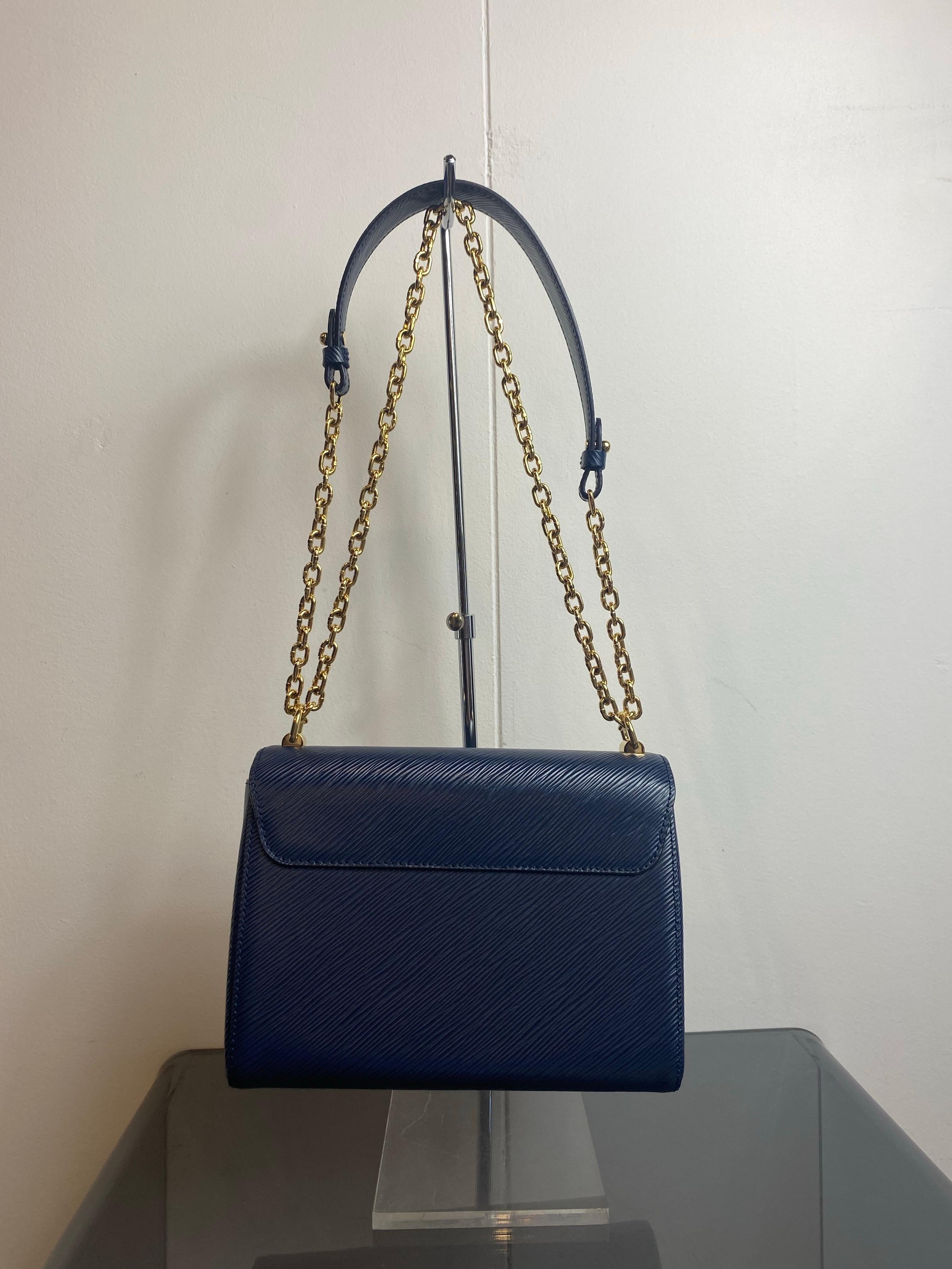 Louis Vuitton Twist in pelle Epi blu. in vendita 6