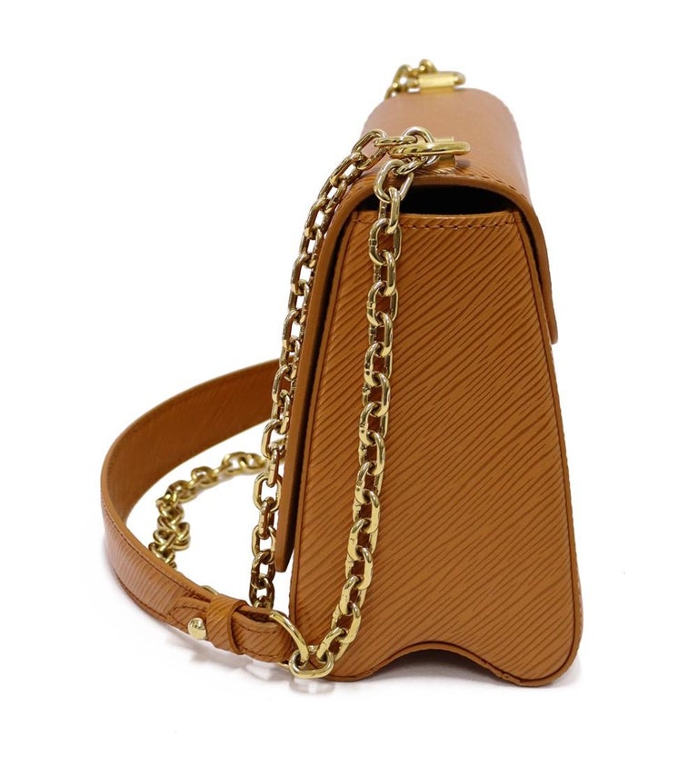 Authentic Louis Vuitton Epi Leather Crafty Twist Mini in Canelle Satchel  Handbag
