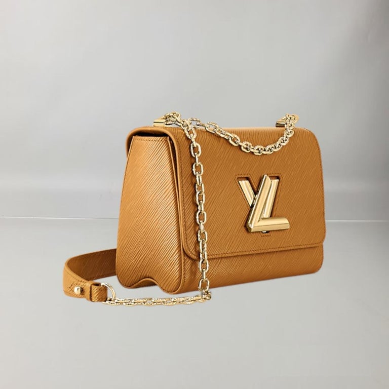 Louis Vuitton Camel/Black Epi Leather Twist MM Bag Louis Vuitton