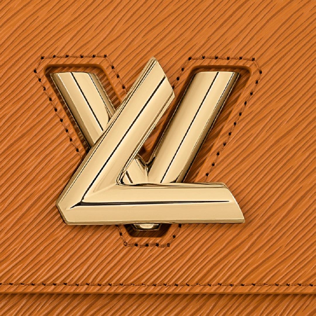 Women's Louis Vuitton Twist MM Chain Bag Honey Gold Epi grained cowhide leather