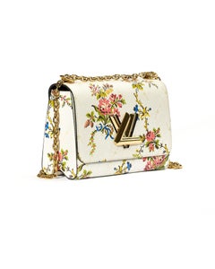 Louis Vuitton Twist MM Floral Epi White