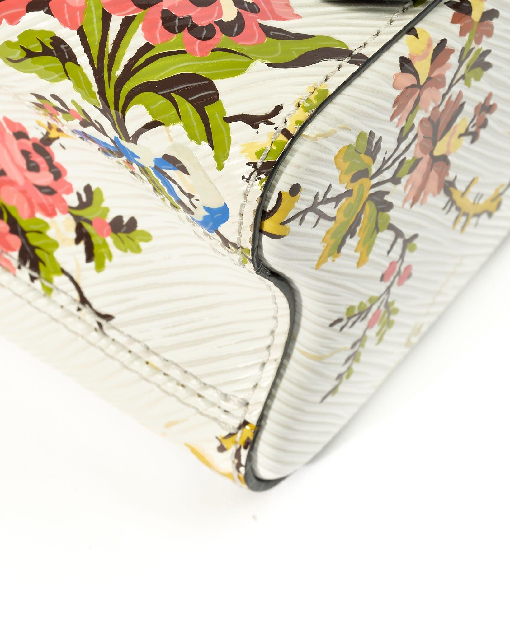 Louis Vuitton Twist MM Floral Epi White For Sale 4