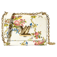 Louis Vuitton Twist MM Floral Epi White