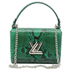 Louis Vuitton Twist MM Green Python