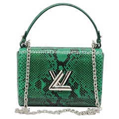 Louis Vuitton Twist MM Green Python