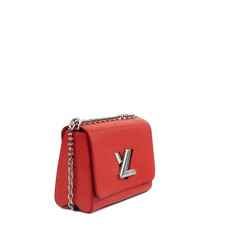 Twist leather crossbody bag Louis Vuitton Red in Leather - 25736386