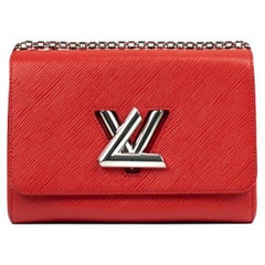 LOUIS VUITTON, Twist MM in red epi leather