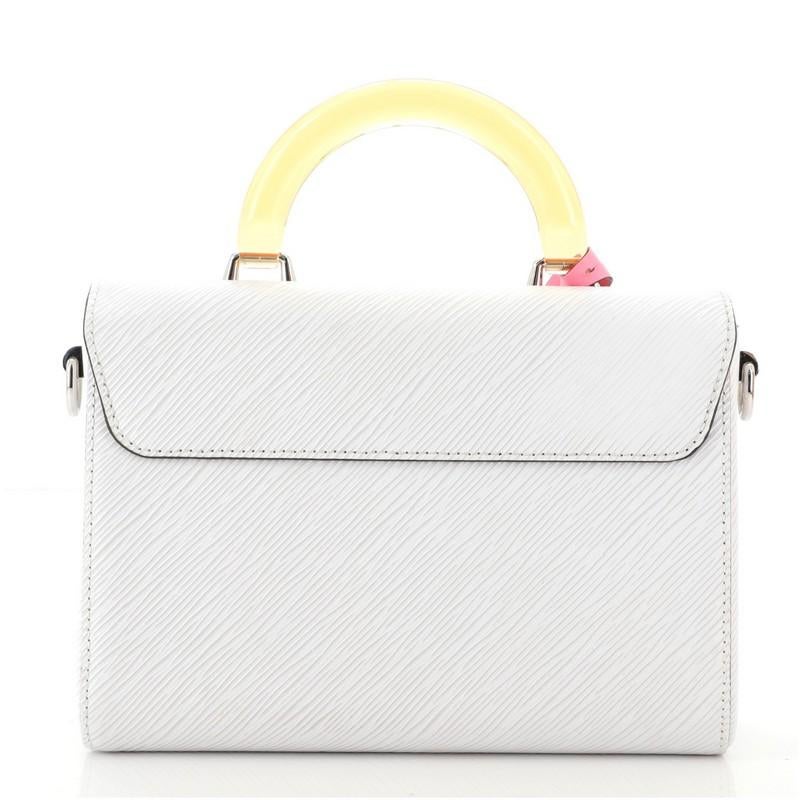 Louis Vuitton Twist Plexiglas Top Handle Tasche Epi Leder MM im Zustand „Gut“ in NY, NY