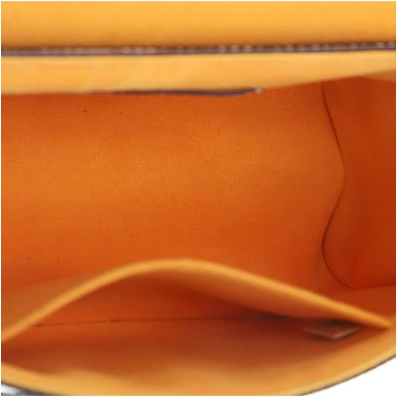Beige Louis Vuitton Twist Plexiglass Top Handle Bag Epi Leather MM