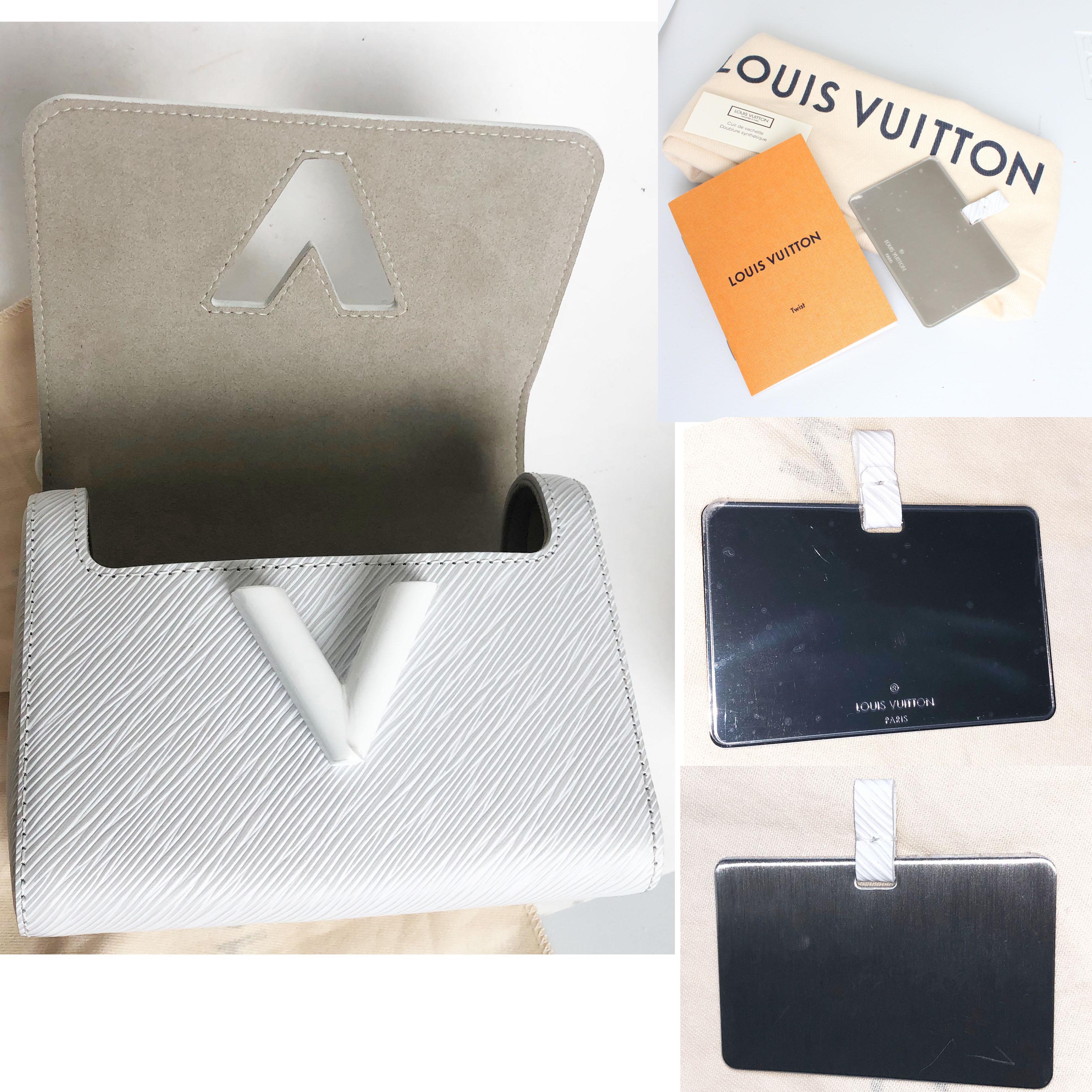 Louis Vuitton Twist PM Bag White Epi Leather New In Box  4