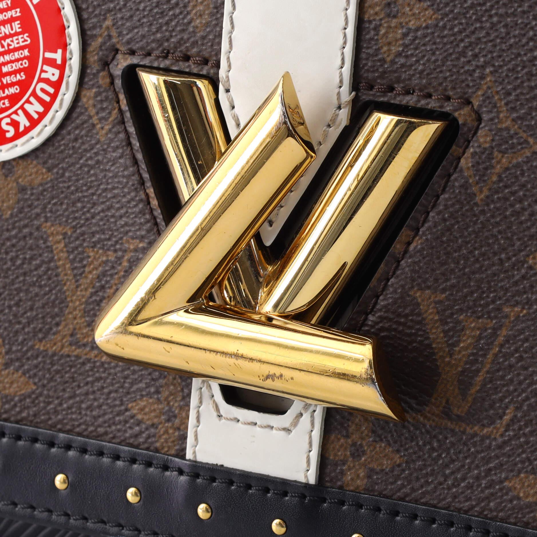 Louis Vuitton Twist Satchel Limited Edition Trunks Monogram Canvas and Ep 2