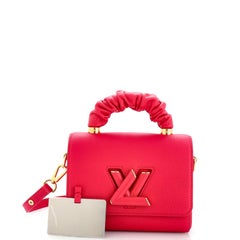 Louis Vuitton Twist Scrunchie Top Handle Bag Leather PM