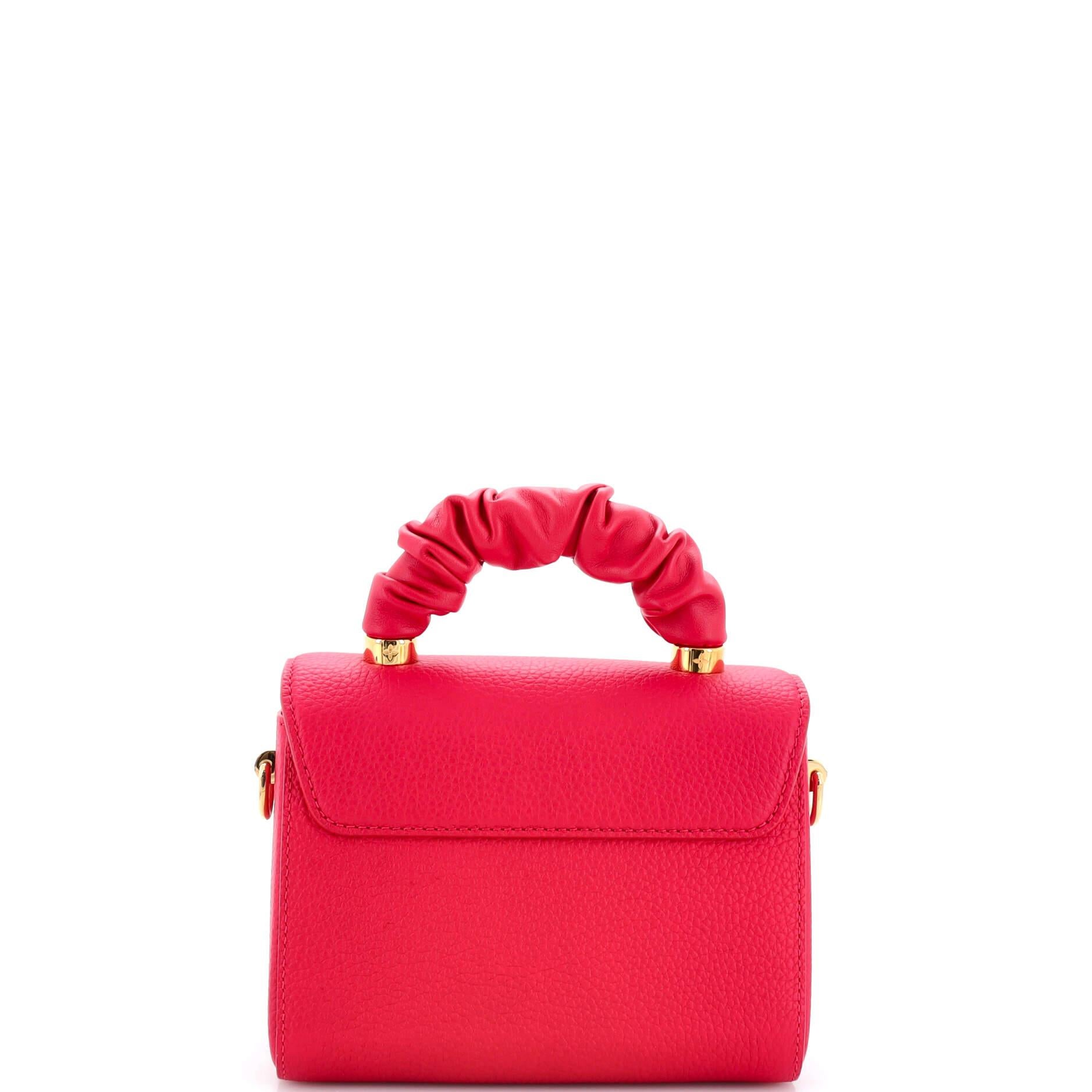 Women's Louis Vuitton Twist Scrunchie Top Handle Bag Leather PM For Sale