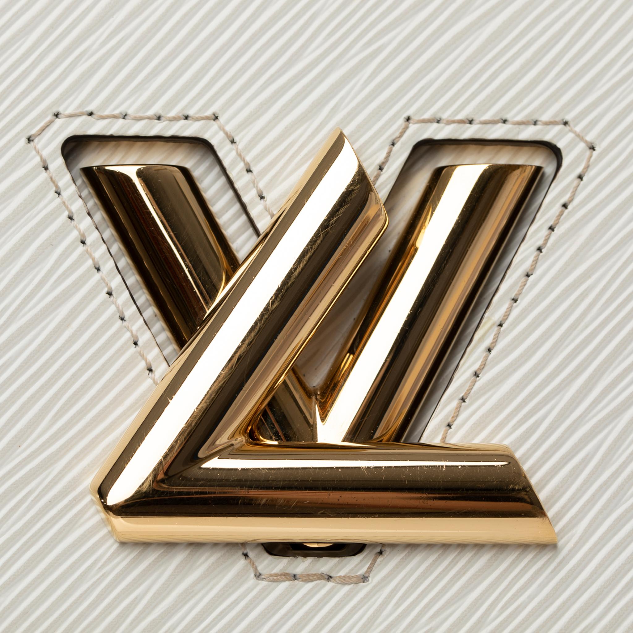 Louis Vuitton Twist Shoulder Bag Ivory Epi Leather Gold Tone Hardware For Sale 8