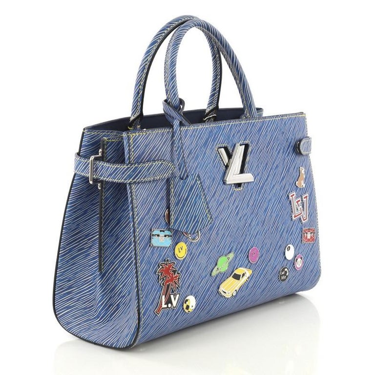 Louis Vuitton Twist Tote Limited Edition Pins Embellished Epi Leather at 1stdibs