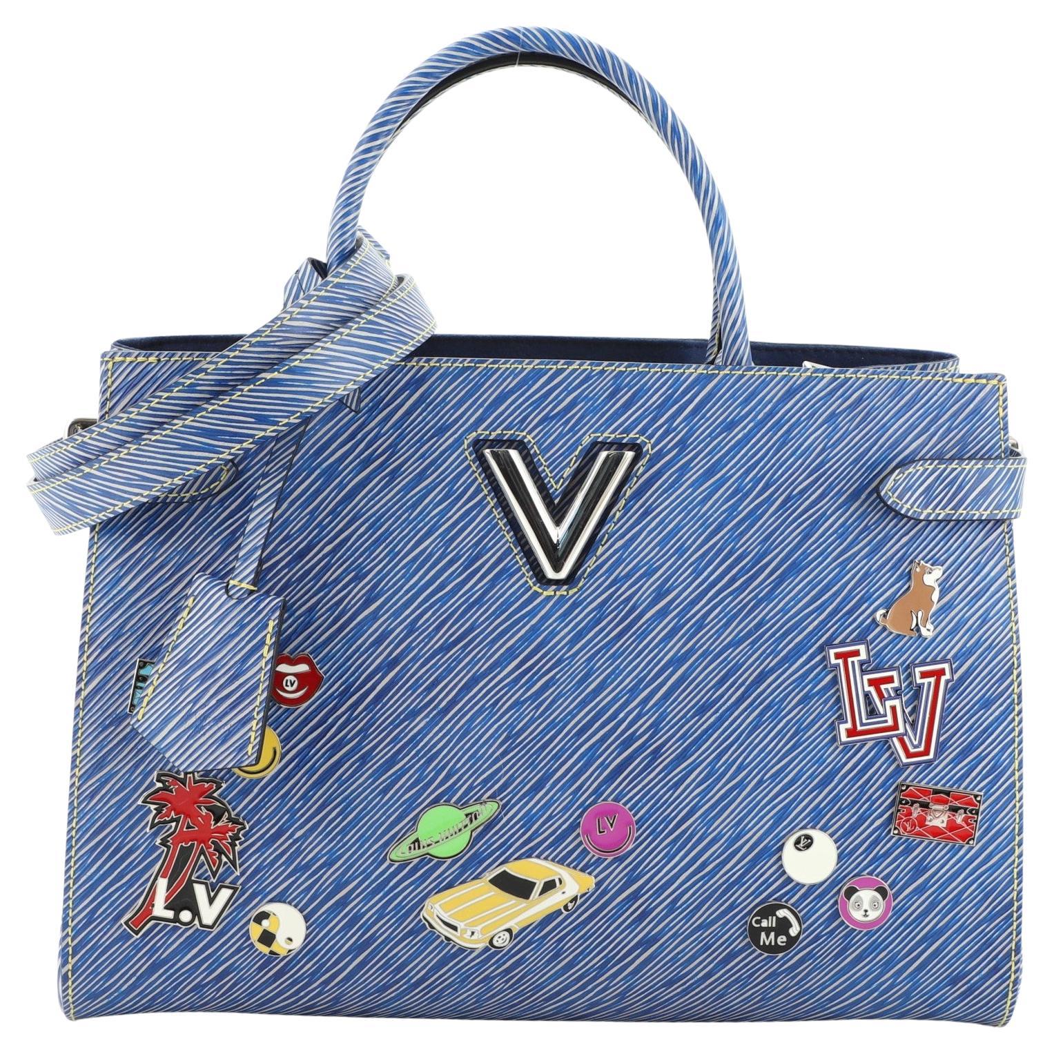 Louis Vuitton Twist Tote Limited Edition Pins Embellished Epi Leather