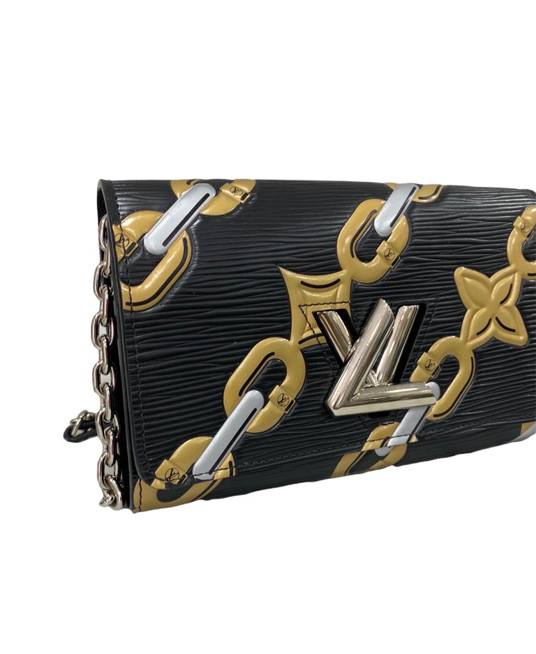 Louis Vuitton Black Twist Wallet on Chain – The Closet