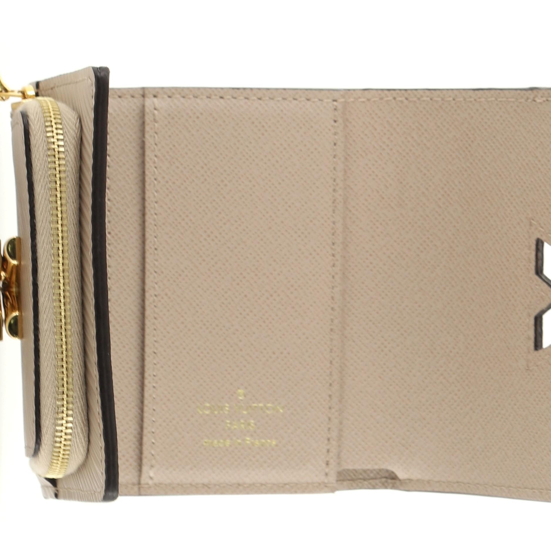 Beige Louis Vuitton Twist Wallet Epi Leather Compact