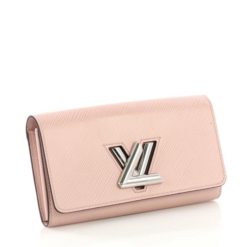 Beige Louis Vuitton Twist Wallet Epi Leather