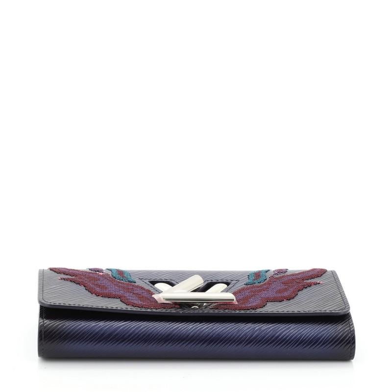 Women's Louis Vuitton Twist Wallet Epi Leather with Sequins